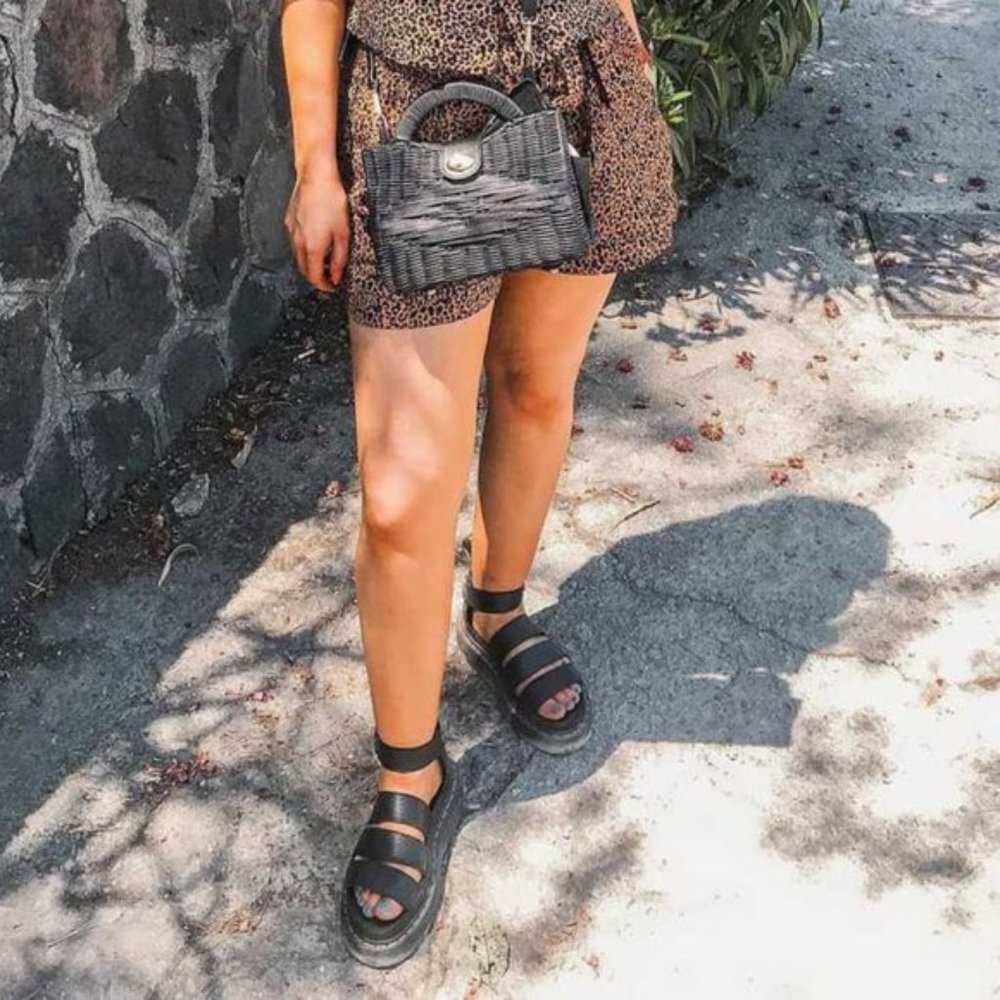 Dr. Marten's Clarissa II Leather Platform Sandals